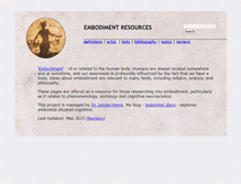 Tablet Screenshot of embodiment.org.uk